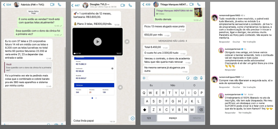 Prints de conversas de alunos 2